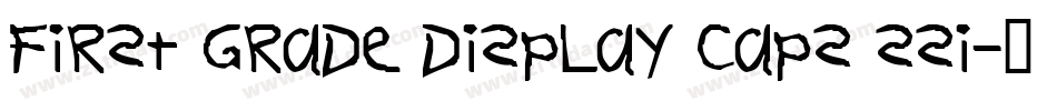 First Grade Display Caps SSi字体转换